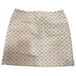 Streetwear Skirt Juniors Size 7 Light Blue Mini Diamond Grid 90s Clueless Twee